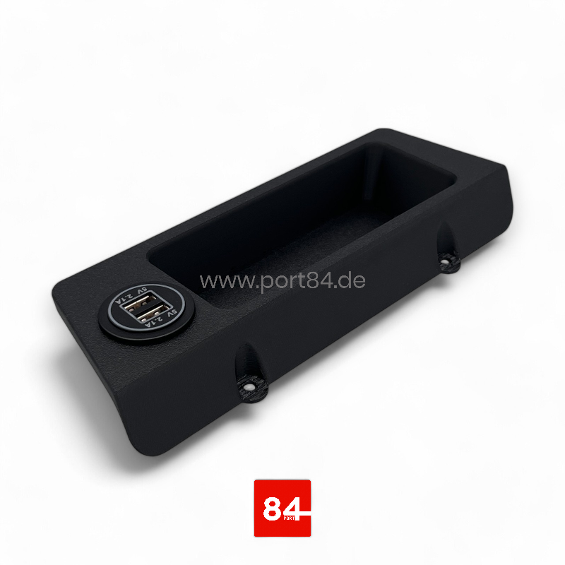BMW 3er E30 Ablagefach Mittelkonsole mit USB-Ladebuchse