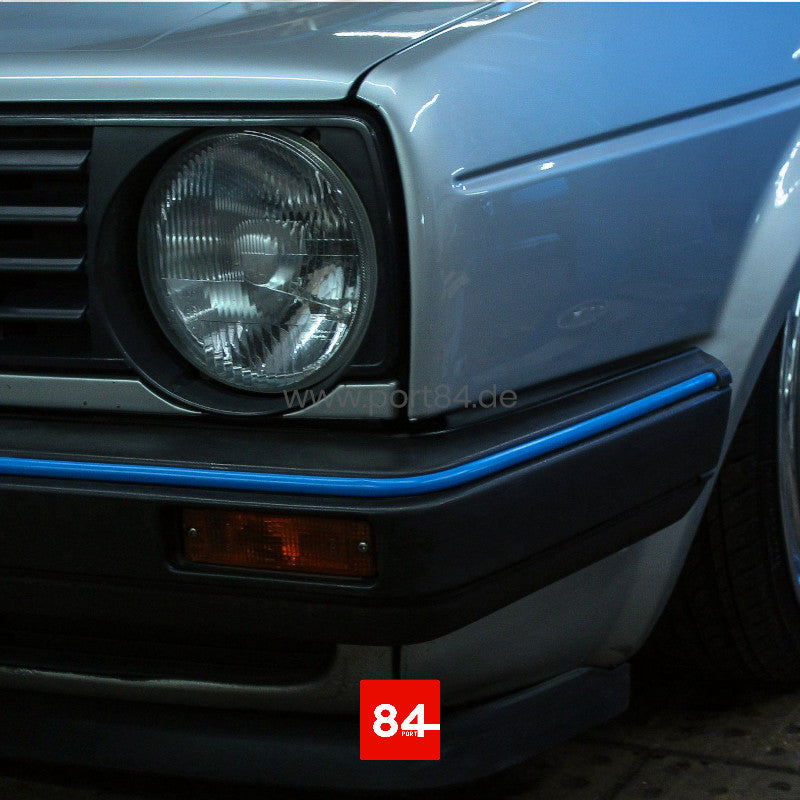 VW Golf & Jetta II Keder Set für schmale Stoßstangen Motorsport-blau