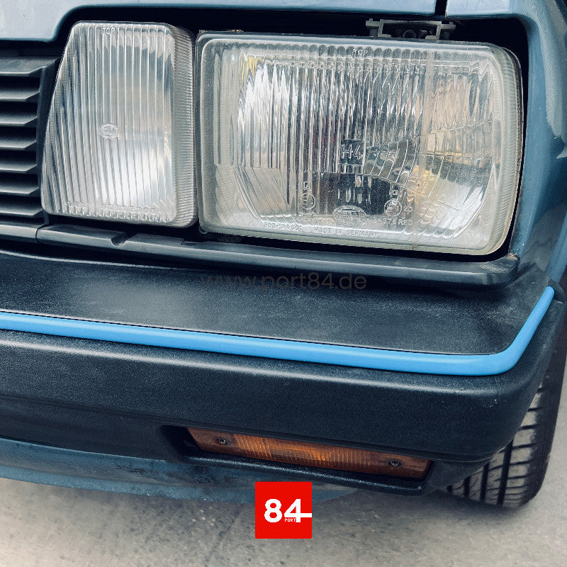 VW Passat 32B B2 / Santana / Quantum Keder Set für Stoßstangen Motorsport blau