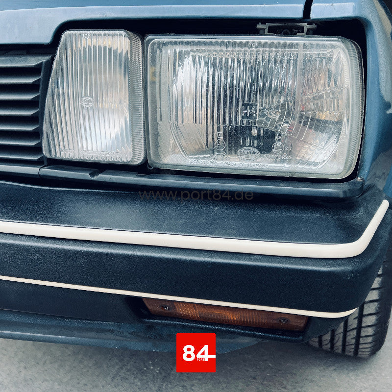 VW Passat 32B B2 / Santana / Quantum Keder Set für Stoßstangen weiß