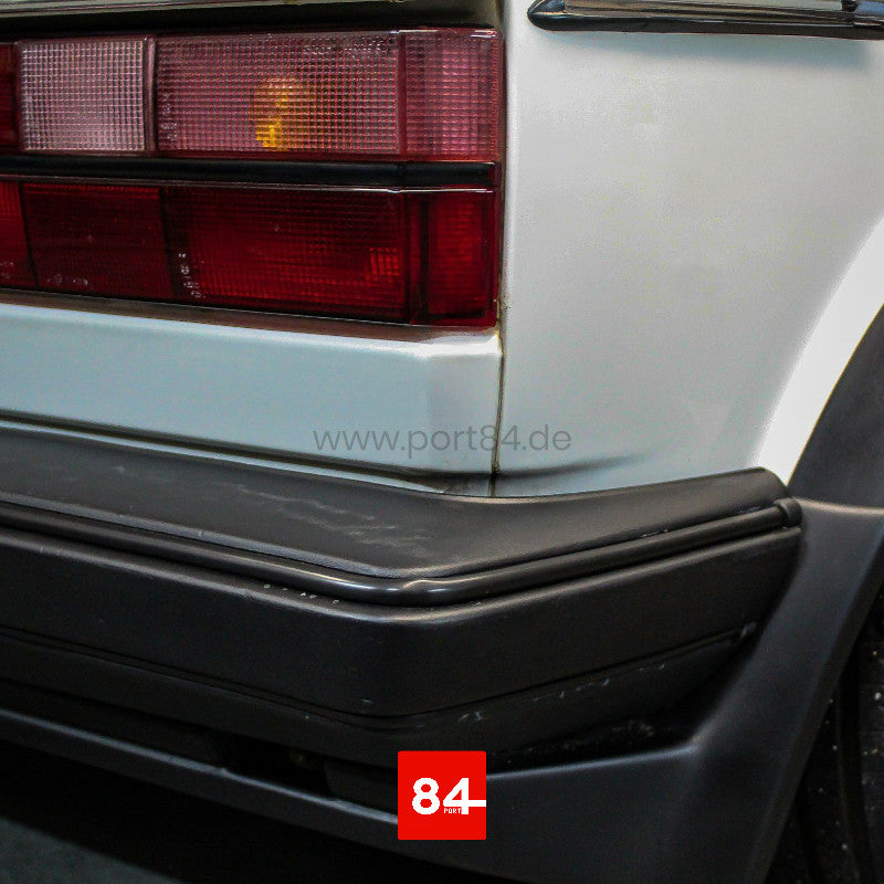 VW Golf / Jetta / Caddy I Facelift Keder Set für Stoßstangen schwarz