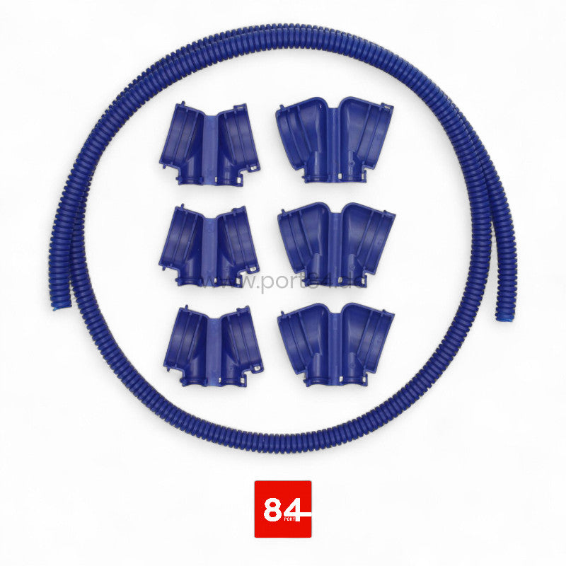 Zündspulen Cover + Wellrohr Blau für VW Golf R32 / VW Passat R36