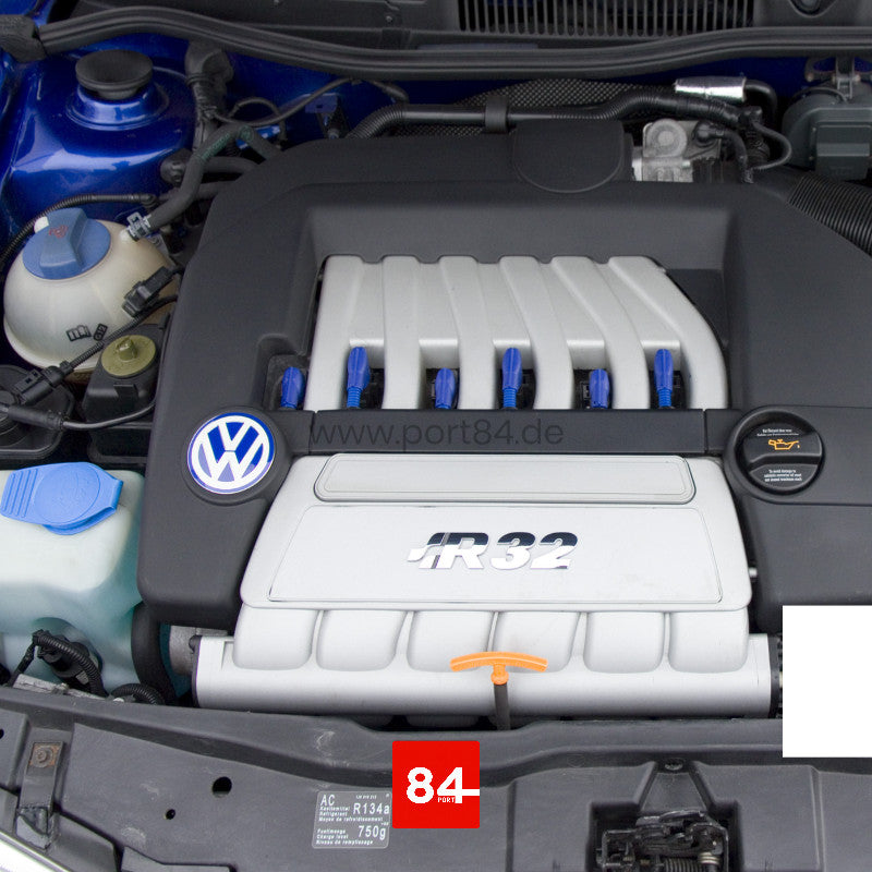 Zündspulen Cover + Wellrohr Blau für VW Golf R32 / VW Passat R36