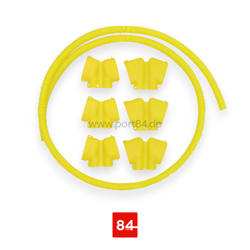 6x Zündspulen Kappe Cover Gelb R36 R32 + 1x Wellrohr 03H 971 921 A 03H971921A