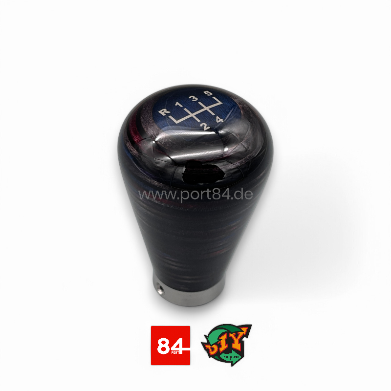 BMW 3er E36 Echtholz Schaltknauf Shift Knob M-Technik Design Glossy PORT84 x CDIY.EU