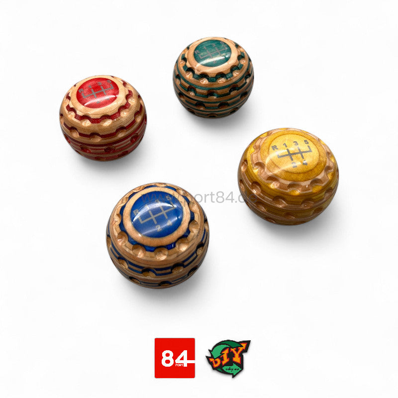 VW Golf & Jetta 2 Echtholz Schaltknauf Golfball Design - Color Edition
