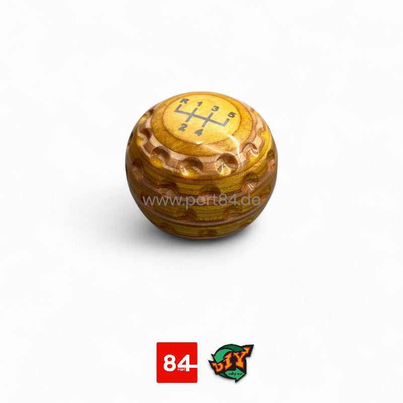 VW Golf & Jetta 2 Echtholz Schaltknauf Golfball Design - Color Edition