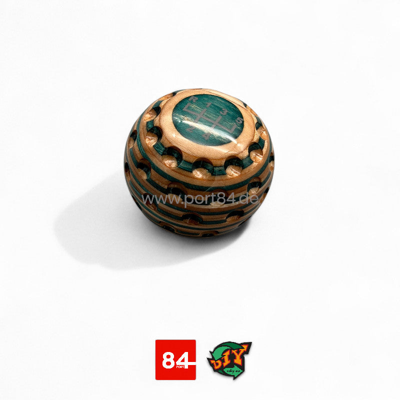 VW Golf & Jetta 2 Echtholz Schaltknauf Golfball Design - Color Edition