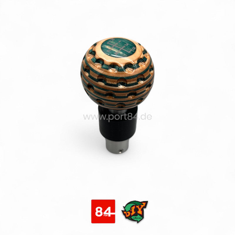 VW Golf & Jetta 3, Vento Echtholz Schaltknauf Golfball Design - Color Edition