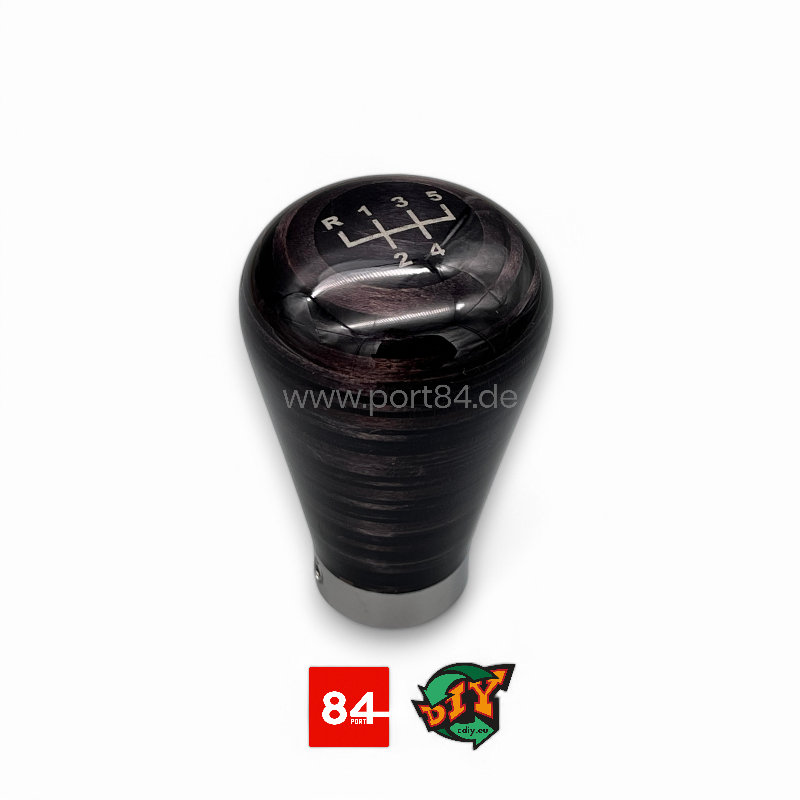 BMW 3er E36 Echtholz Schaltknauf Shift Knob Classic black PORT84 x CDIY.EU