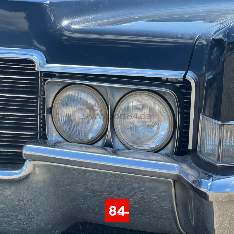 Cadillac Fleetwood Brougham 4x Scheinwerfer US EU Umrüstung E-Prüfzeichen