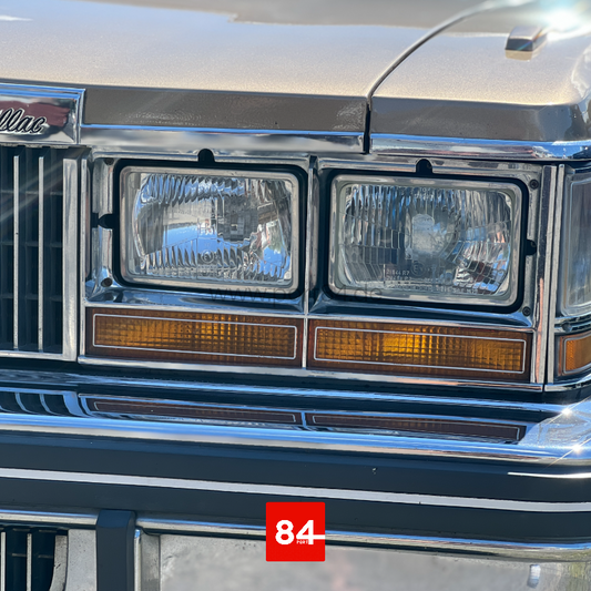 Cadillac Fleetwood Brougham Cimarron Eldorado 4x Scheinwerfer EU E-Prüfzeichen