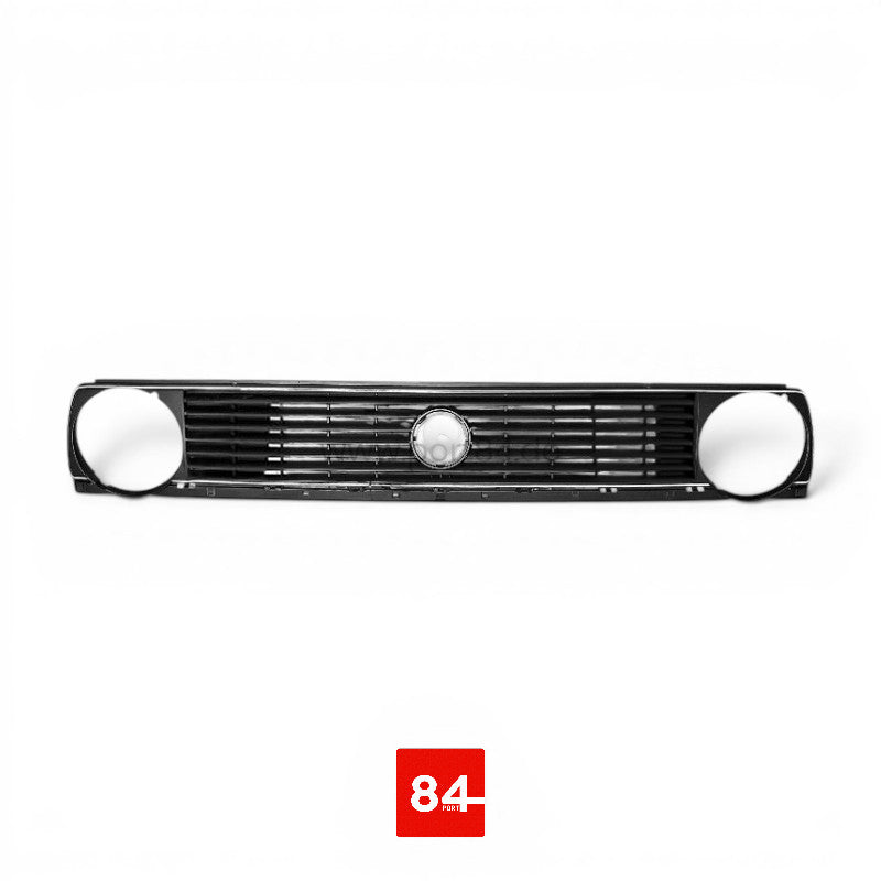 7-Rippen Kühlergrill mit Chromrand, passend für VW Golf 2