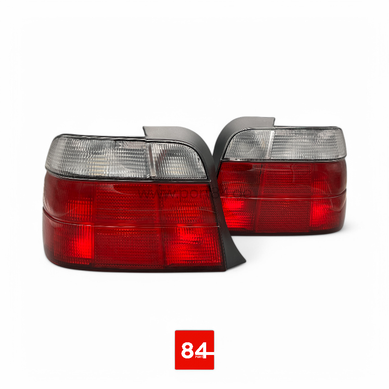 BMW E36 Compact Rückleuchten Satz rot/weiß