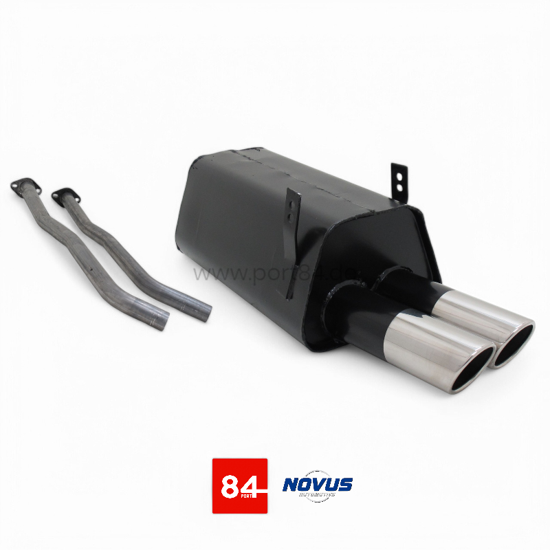 BMW E36 325i Sportendschalldämpfer 2x76mm SR-Design 6 Zylinder
PORT84