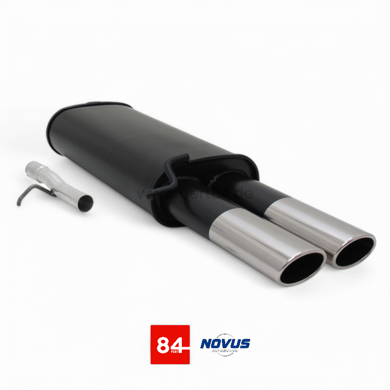 VW Passat 3B / 3BG Sportendschalldämpfer 2x85/58mm AM-Design
PORT84