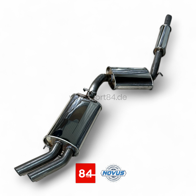 VW Golf II GTI 16V Abgasanlage ab Kat 55 mm "Classic Line" aus Edelstahl PORT84