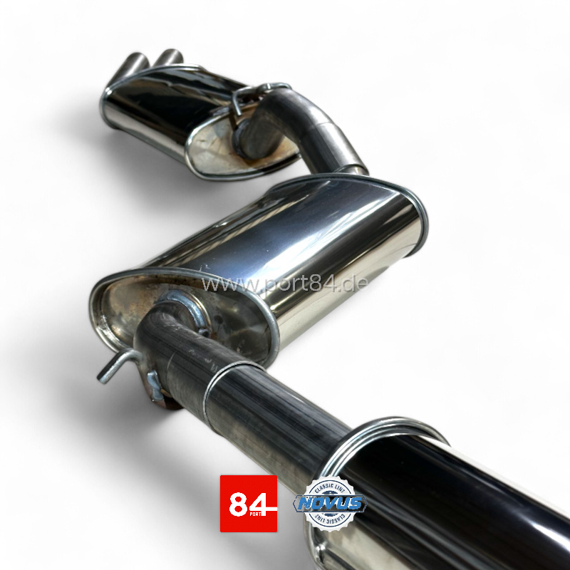 VW Golf II GTI 16V Abgasanlage ab Kat 55 mm "Classic Line" aus Edelstahl PORT84