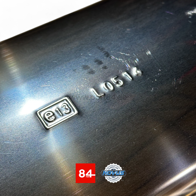 VW Golf II GTI 16V Abgasanlage ab Kat 55 mm "Classic Line" aus Edelstahl PORT84