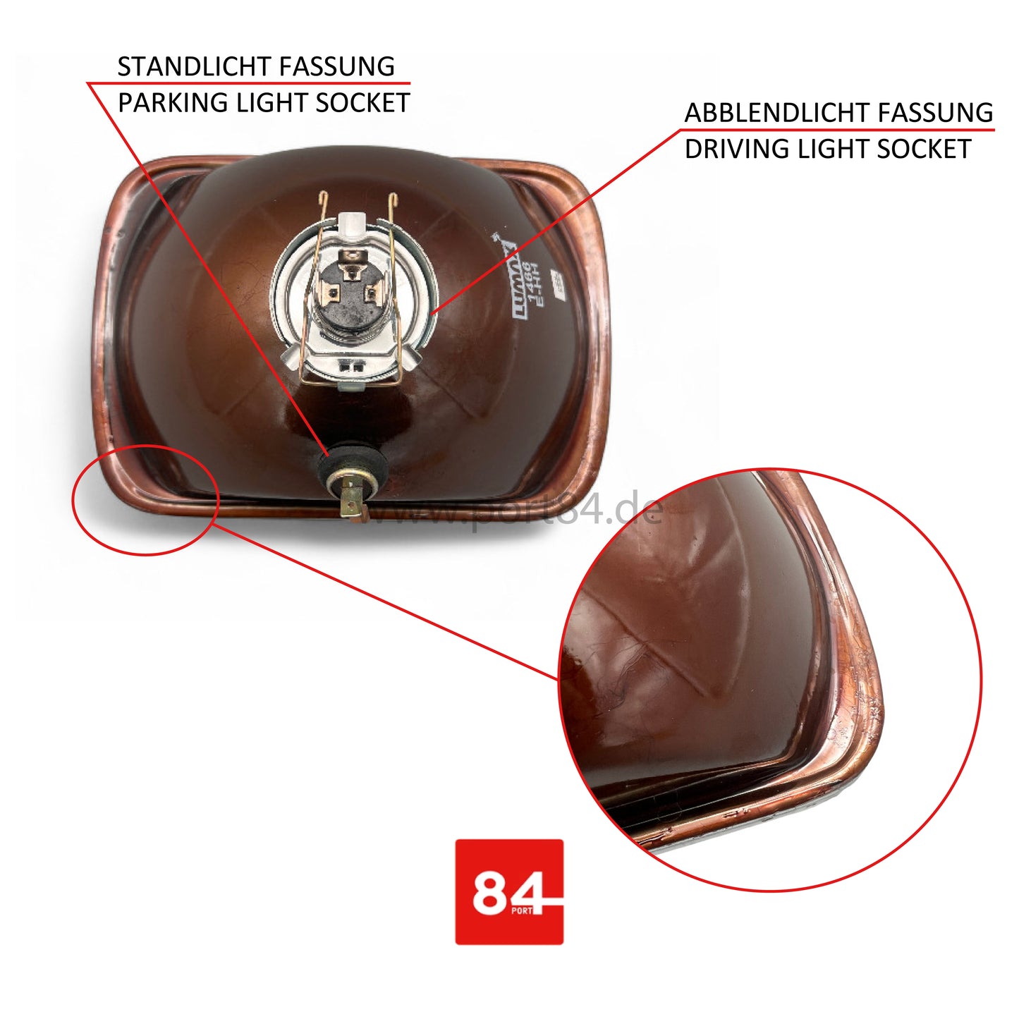 Nissan Patrol 160 / 260 Scheinwerfer mit E-Prüfzeichen