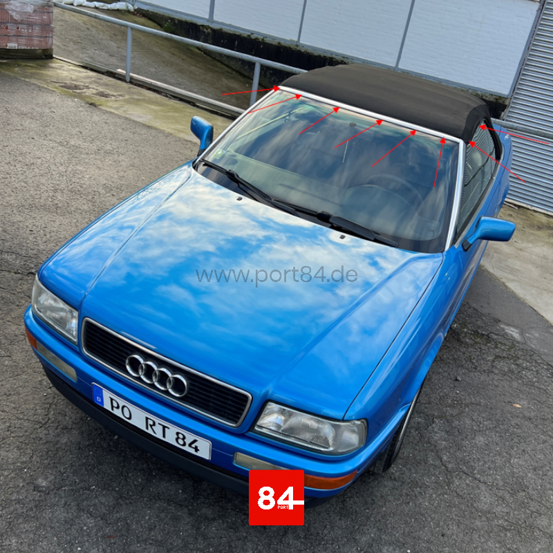 Audi 80 Cabriolet Typ 89 Verdeckabdichtung Frontscheibe Rahmen