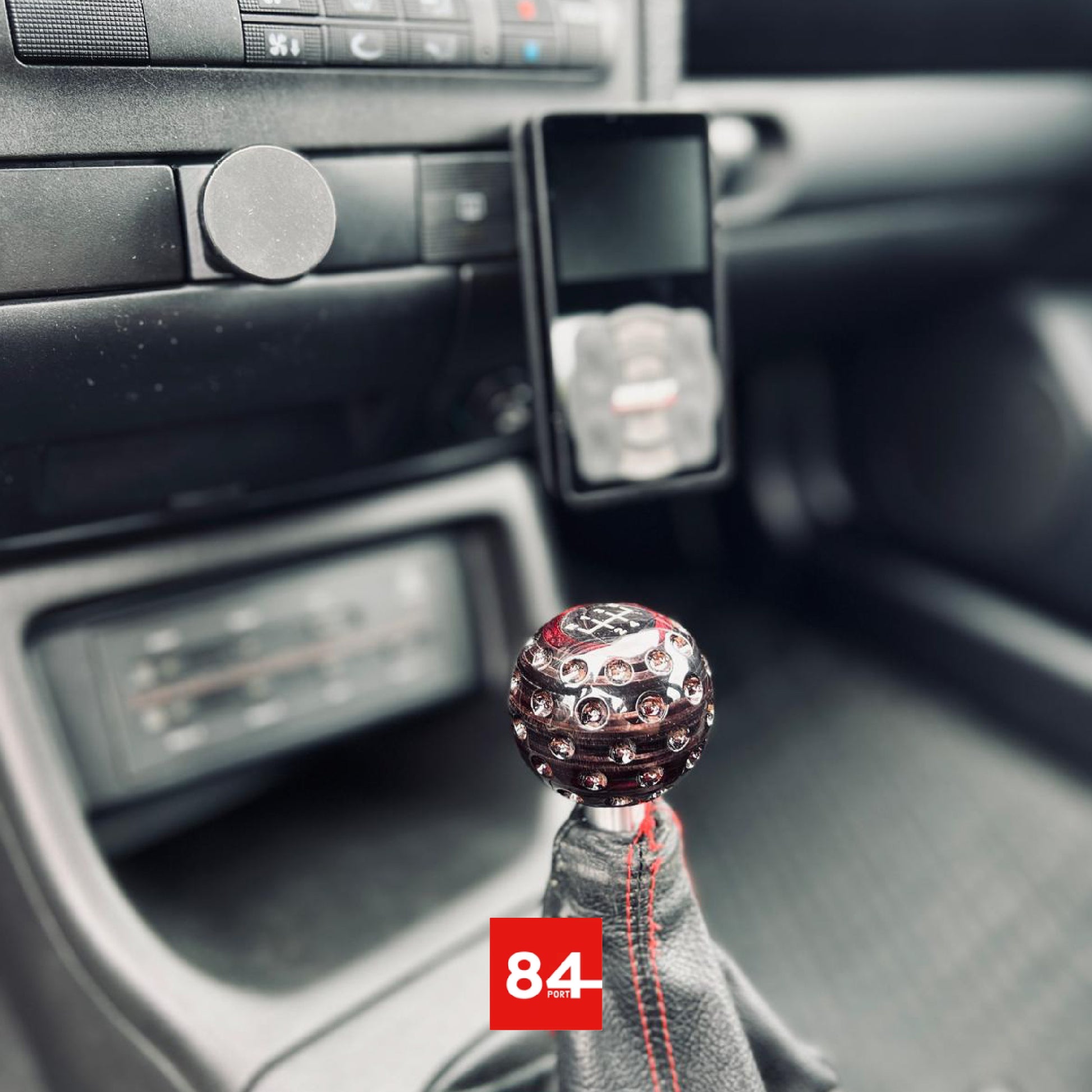 VW Golf & Jetta 3, Vento Echtholz Schaltknauf Golfball Design