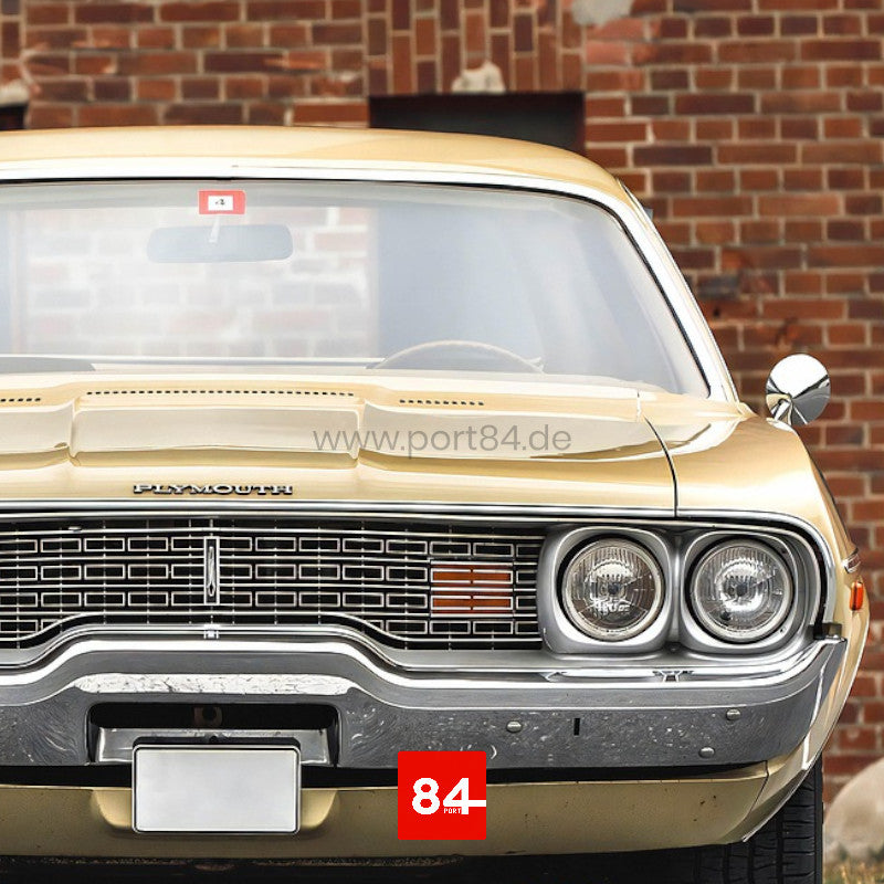 Plymouth Road Runner GTX Satellite 4x headlight E-mark conversion