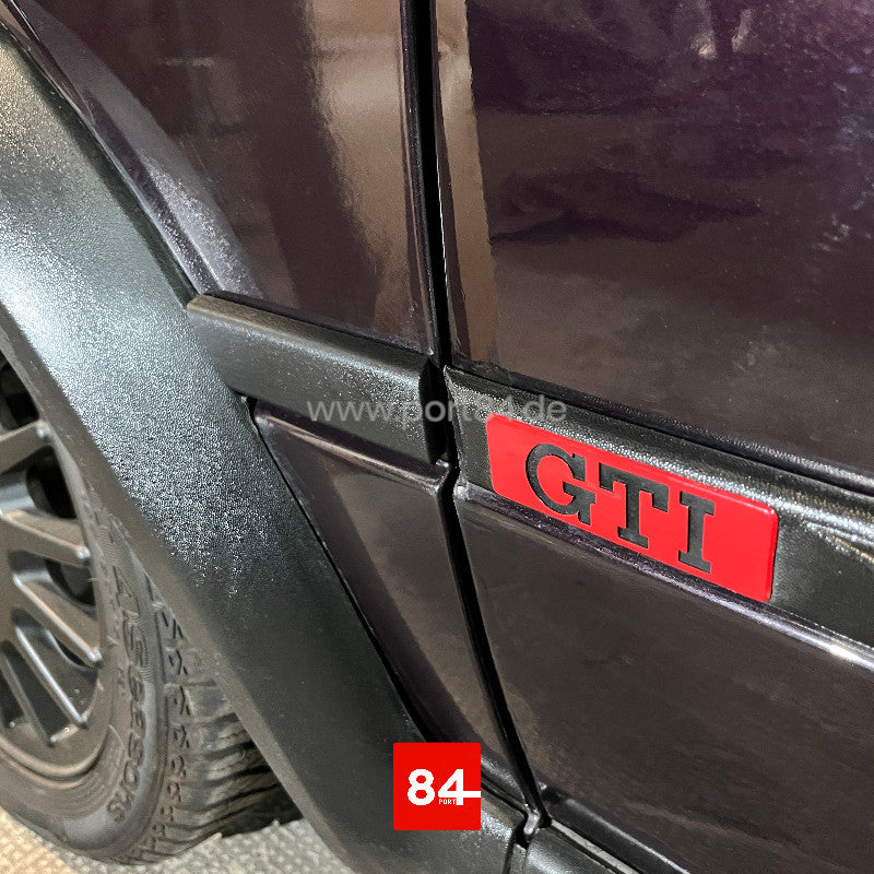 VW Golf / Jetta 2 GL, GLI, GTI, G60 Reparatur Kit Leiste Radlaufverbreiterung PORT84