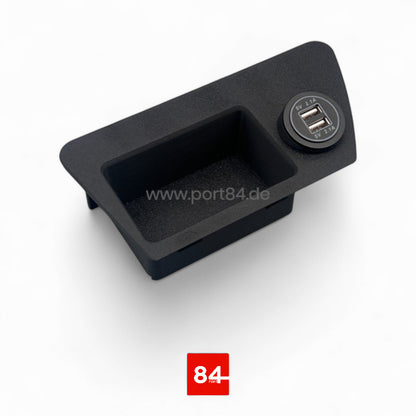 Audi 80 / 90 B4 Ablagefach Mittelkonsole mit USB-Ladebuchse