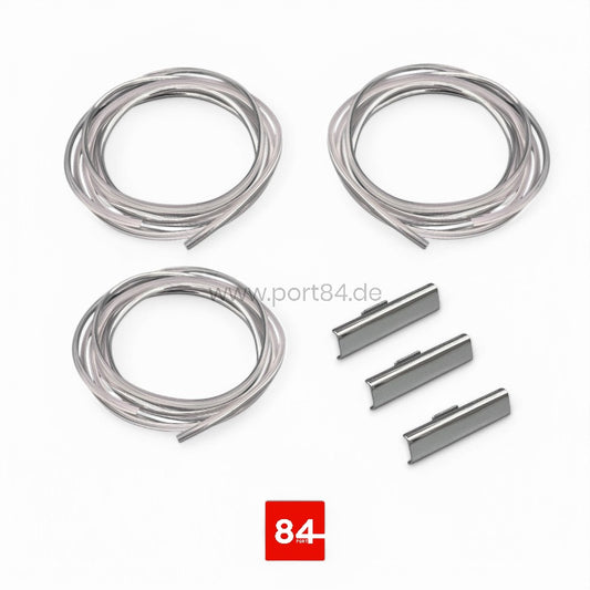 VW Jetta 2 Typ 16E Chromkeder Kit Frontscheibe + Seitenscheiben + Verbinder