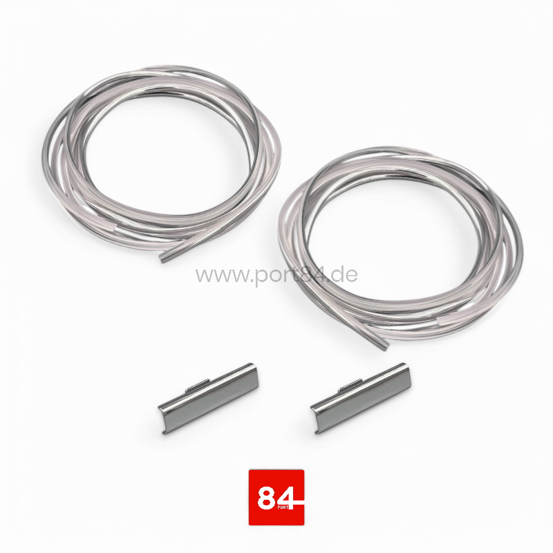 VW Jetta 2 Coupe Typ 16E Chromkeder Seitenscheibe + Verbinder