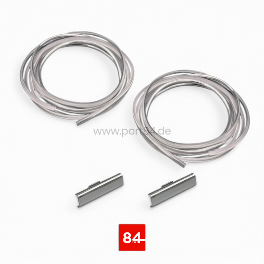 VW Jetta 2 Coupe Typ 16E Chromkeder Seitenscheibe + Verbinder