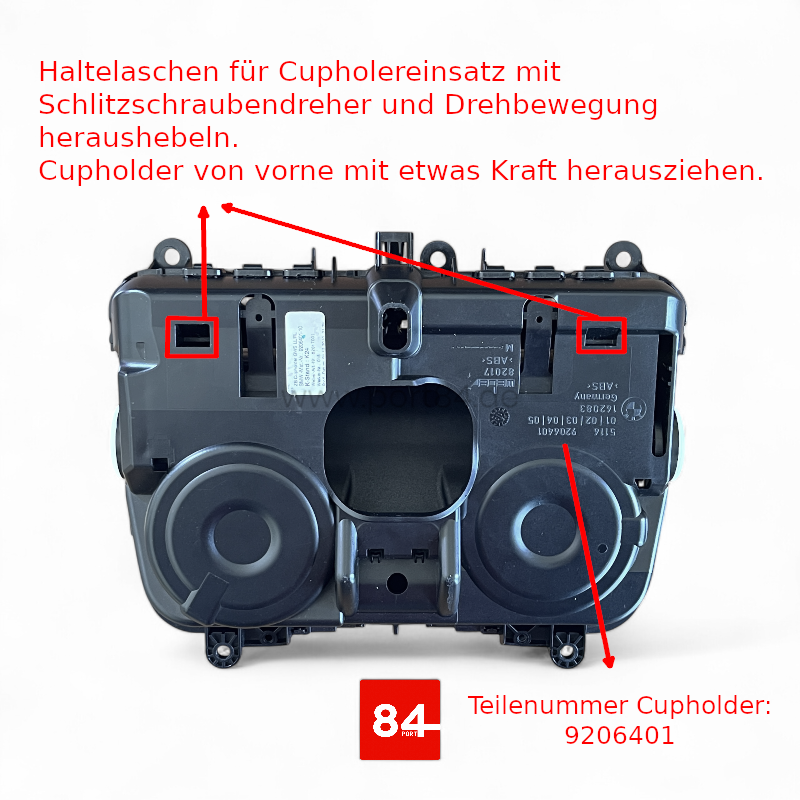BMW 5er F10 / F11 Halterung für Airlift 3P 3S 3H Controller
PORT84