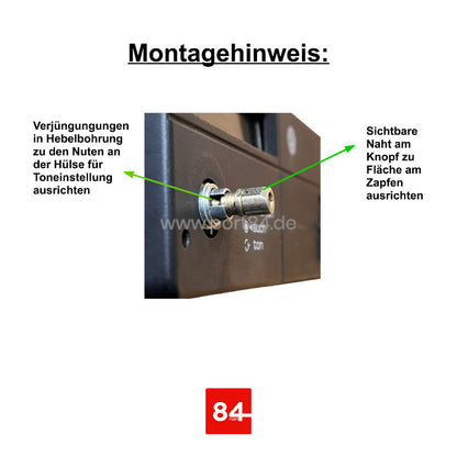 VW Alpha / Beta / Gamma / Delta Generation I Radio Verstellknopf