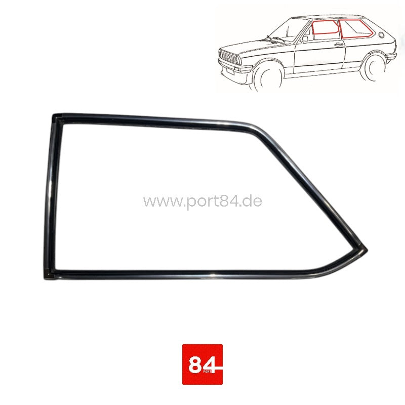 VW Polo 1 Typ 86 Chromkeder Seitenscheibe