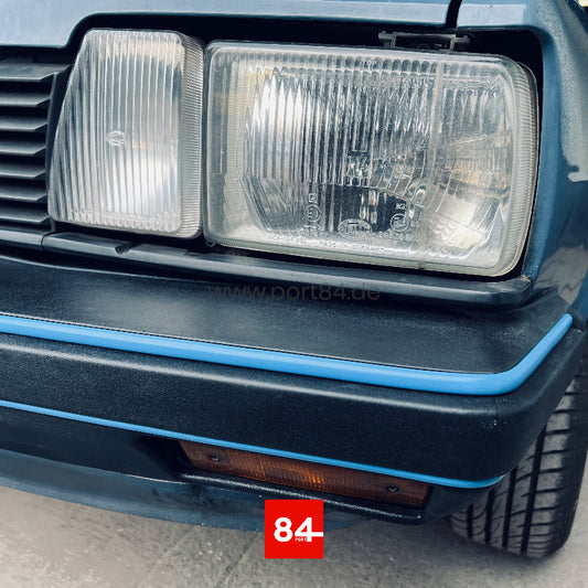VW Passat 32B B2 / Santana / Quantum Keder Set für Stoßstangen Motorsport blau