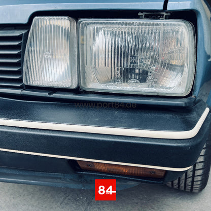 VW Passat 32B B2 / Santana / Quantum Keder Set für Stoßstangen weiß