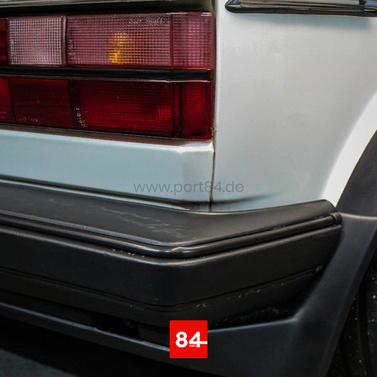 VW Golf / Jetta / Caddy I Facelift Keder Set für Stoßstangen schwarz