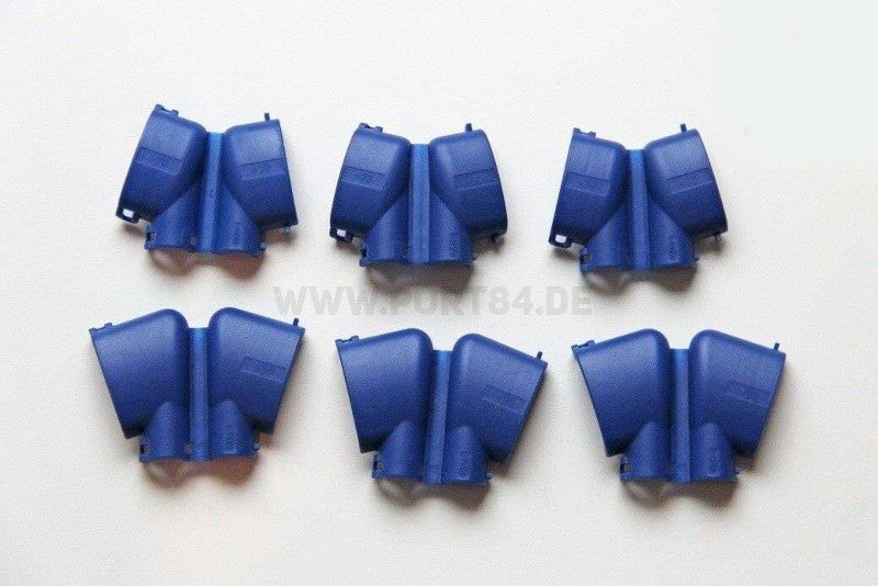 6x Zündspulen Kappe Cover Blau +VW Golf R36 R32 Wellrohr 03H 971 921 A 03H971921A Port84