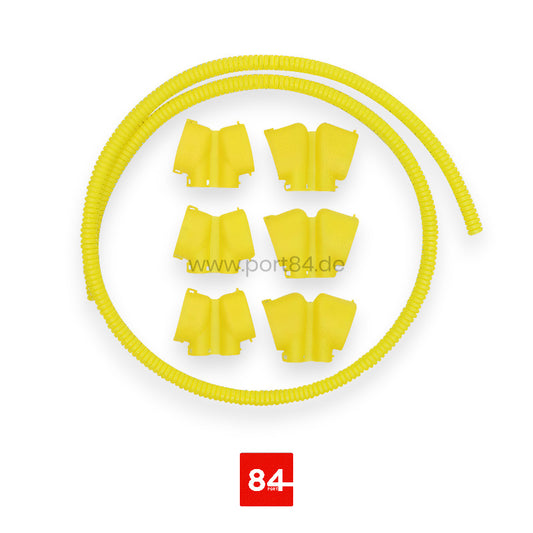 6x Zündspulen Kappe Cover Gelb R36 R32 + 1x Wellrohr 03H 971 921 A 03H971921A