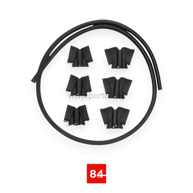 6x Zündspulen Kappe Cover Schwarz R36 R32 + 1x Wellrohr 03H 971 921 A 03H971921A