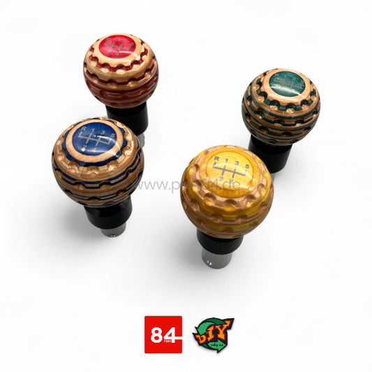 VW Golf & Jetta 3, Vento Echtholz Schaltknauf Golfball Design - Color Edition