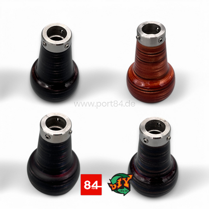 BMW 3er E30 Echtholz Schaltknauf CDIY.EU x PORT84 rear view