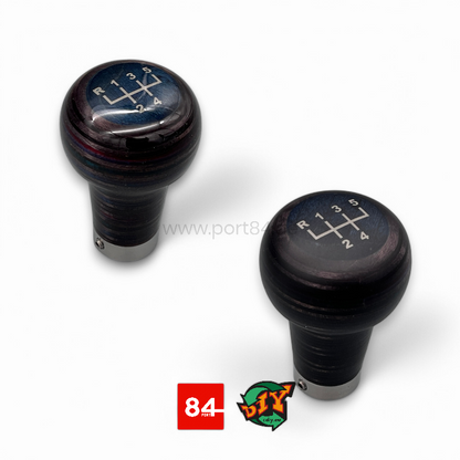 BMW 3er E30 Echtholz Schaltknauf M-Technik Design Glossy + Matte CDIY.EU x PORT84
