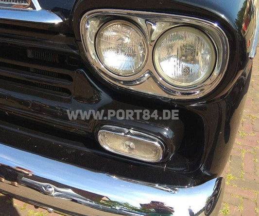 Chevrolet Suburban C10 GMC EU Umrüstung 4x Scheinwerfer E-Prüfzeichen Chevy Port84