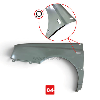 Kotflügel links für VW Golf 3 / Vento Facelift ab 01/95 mit Antennenloch