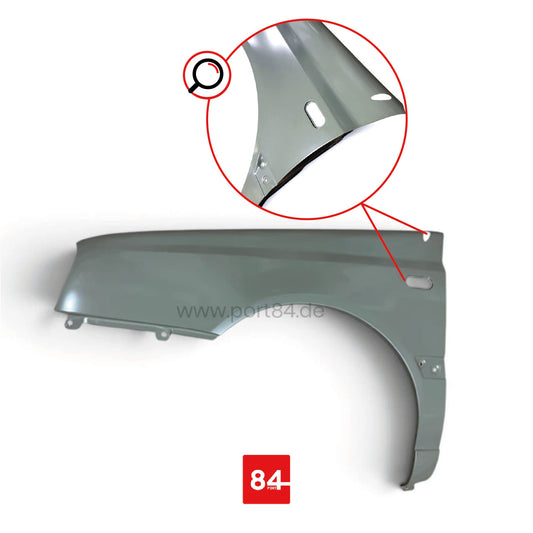 Kotflügel links für VW Golf 3 / Vento Facelift ab 01/95 mit Antennenloch