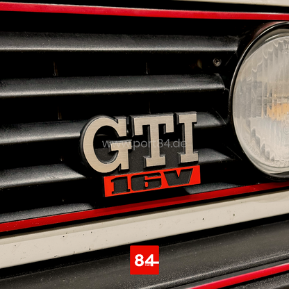 VW Golf 2 GTI 16V Kühlergrill Emblem PORT84