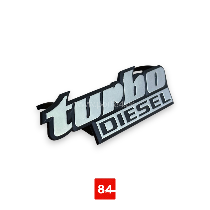 VW Golf 2 Turbodiesel Emblem Kühlergrill PORT84