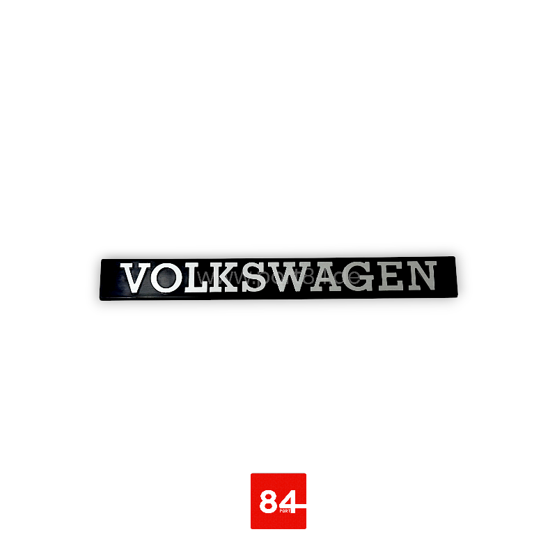 VW Golf, Jetta, Scirocco, Polo, Passat Emblem Schriftzug "Volkswagen" hinten PORT84